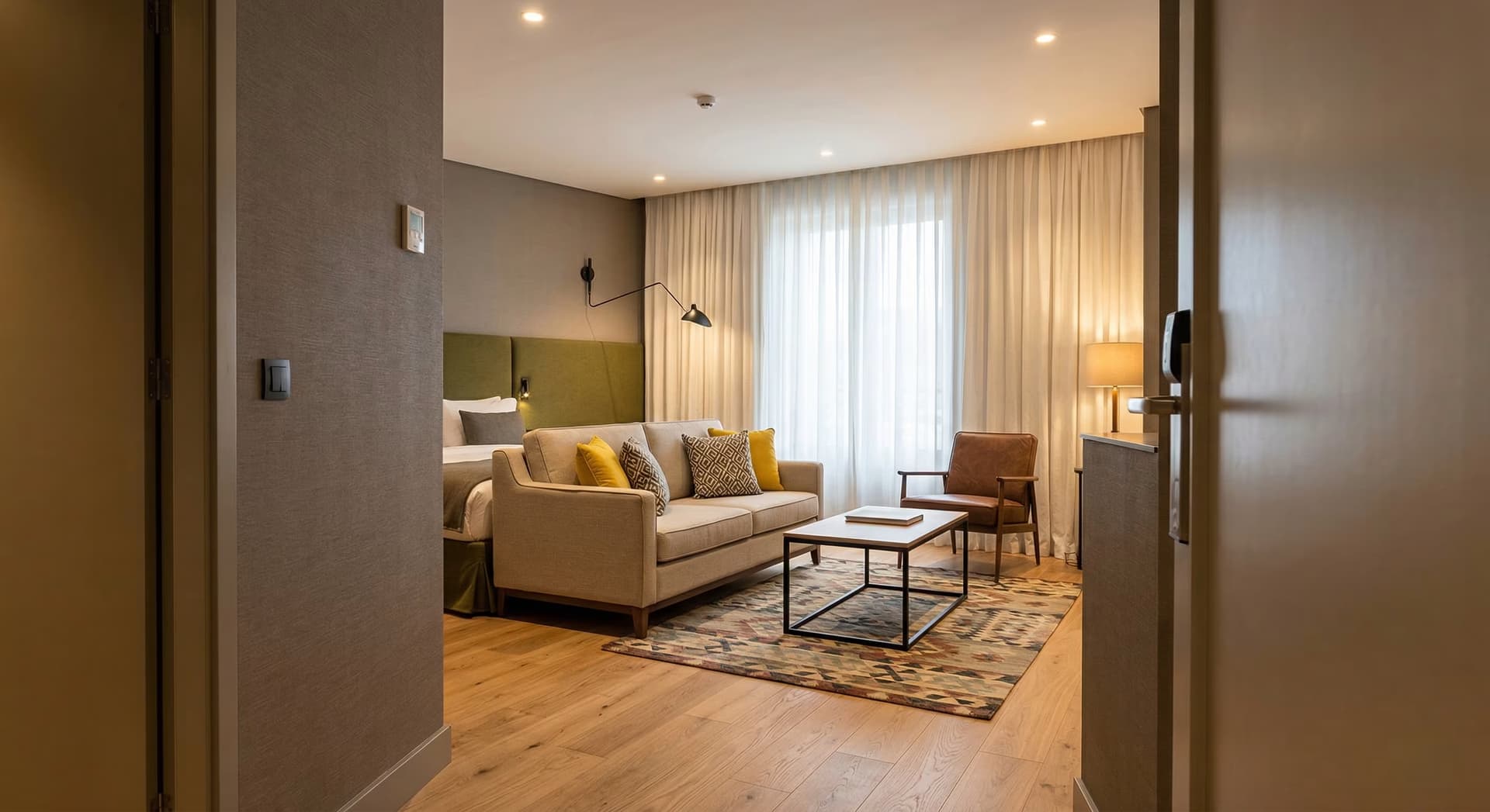 Chambre d'hôtel préparée et entretenue par INH